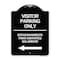 Signmission Bilingual Reserved Parking Visitor Parking Only Estacionamiento Para Visitantes, A-DES-BW-1824-24303 A-DES-BW-1824-24303 - alternate 1